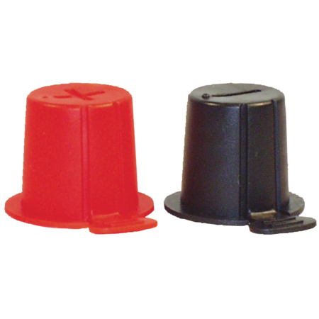 QUICKCABLE Top Post, Rigid Battery Cap, Red, PK50 501011-050